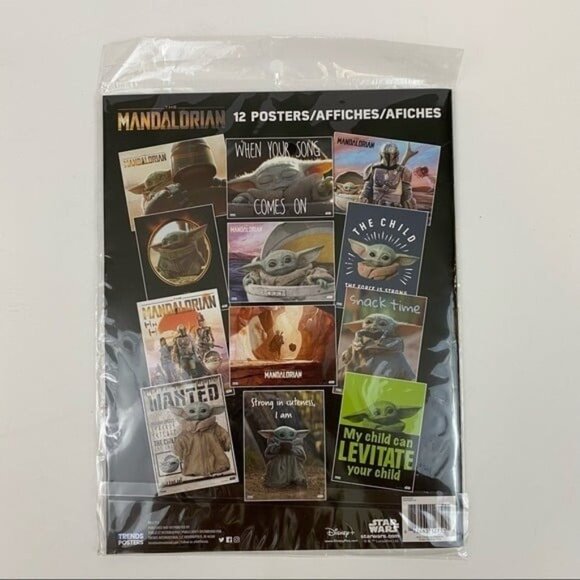 Disney Star Wars The Mandalorian Grogu Poster Book 12 Posters 8.5"x11" New - Picture 3 of 5